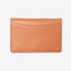 Orange and brown leather plaid leather wallet