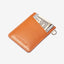 Orange plaid vertical wallet