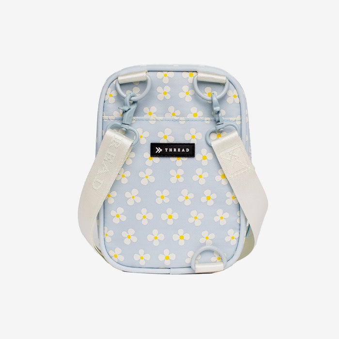 Light blue floral crossbody bag
