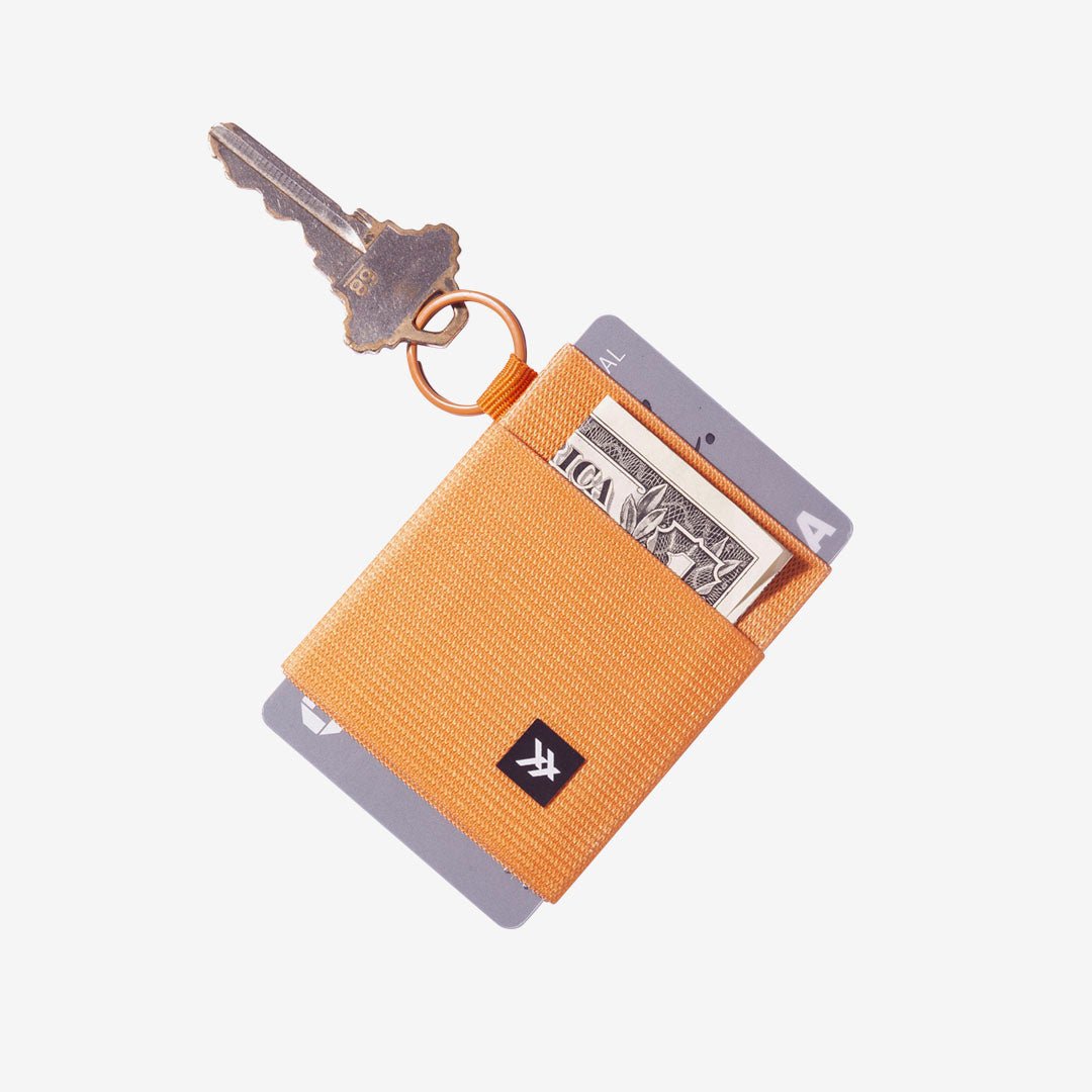 Orange elastic wallet