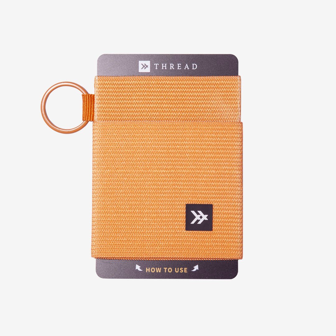 Orange elastic wallet