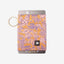 Orange floral elastic wallet