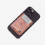 Orange floral magnetic wallet