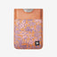 Orange floral magnetic wallet