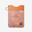Orange floral vertical wallet