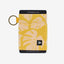 Yellow leaf botanical elastic wallet