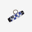 Blue and white checkered lip balm holder