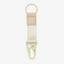 White keychain clip