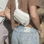 White fanny pack