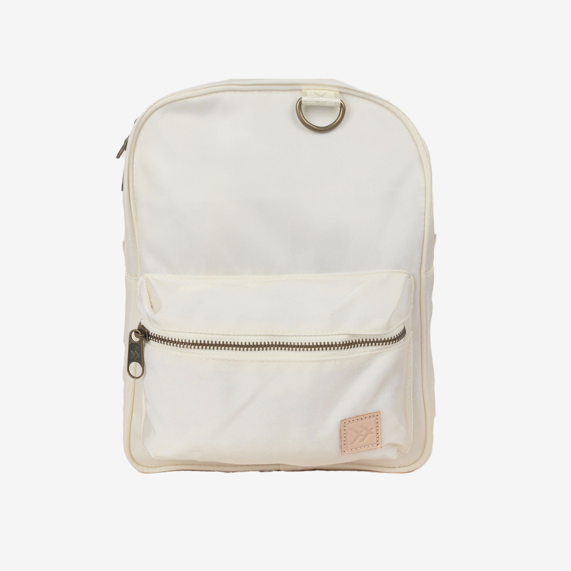White mini backpack