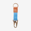 Blue striped keychain clip