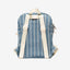 Blue pin-striped mini backpack