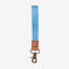 Blue pin-striped wrist lanyard