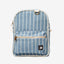 Blue pin-striped mini backpack