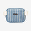 Blue striped fanny pack