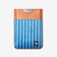 Blue pin-striped magnetic wallet