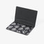 Black and white leaf botanical bifold wallet