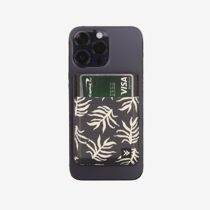 Leather and elastic magnetic wallet