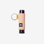 Orange and cream striped lip balm holder