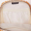 Orange and cream leopard print crossbody bag