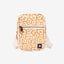 Orange and cream leopard print crossbody bag