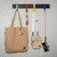 Orange and cream leopard print crossbody bag