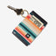Jewel-tone striped elastic wallet