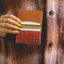 Red plaid bifold wallet