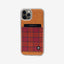 Red plaid phone case wallet