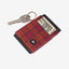 Red plaid elastic wallet