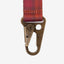 Red plaid keychain clip