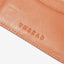 Red and brown leather bifold wallet