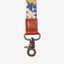 Multi-color floral neck lanyard