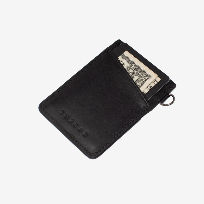 Zephyr Vertical Wallet RFIDProtected Leather Thread® · Thread®